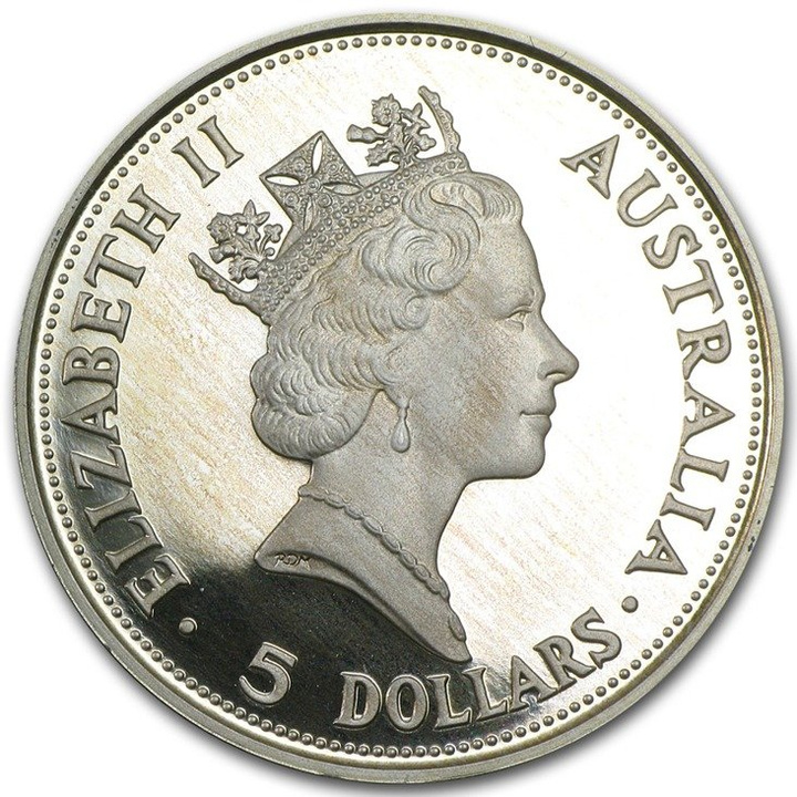 Kookaburra 1 uncja Srebra 1990 PROOF