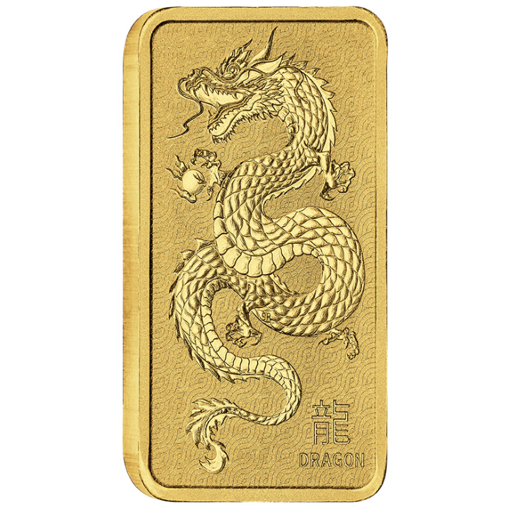 Sztabka The Perth Mint: Lunar - Rok Smoka 1 uncja Złota