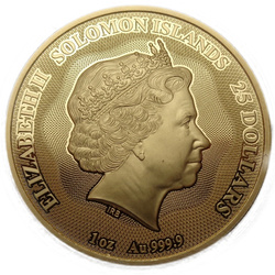 Solomon Islands: The R.M.S. Titanic coloured 1 oz Gold 2022 Proof