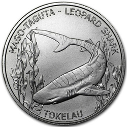 Tokelau : Mago-Taguta Leopard Shark 1 once d'argent 2018