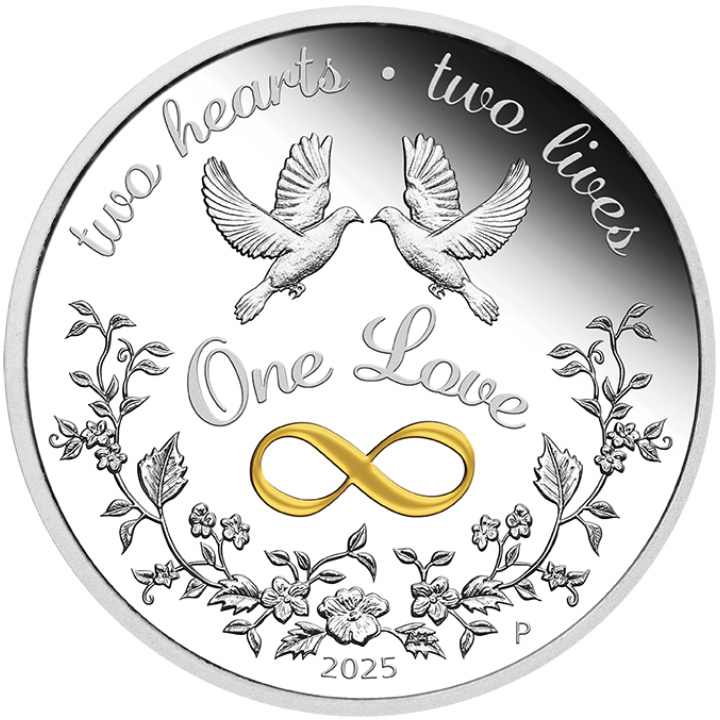 One Love kolorowany 1 uncja Srebra 2024 Proof