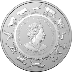 Royal Australian Mint: Year of the Rat1 oz Silver 2020