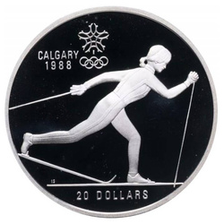 Canada: Set of 10 coins Calgary Olympic Games 1988