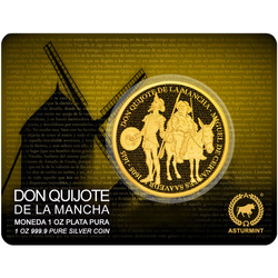Srebrna Moneta Don Kichot z La Manchy pozłacany 1 uncja Srebra 2026 Proof
