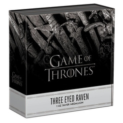 Game of Thrones - Corbeau à trois yeux 1 once d'argent 2022 Proof