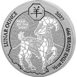 Srebrna Moneta Lunar Ounce - Rok Kozy 1/12 uncji Srebra 2027