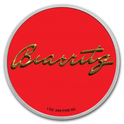 Cadillac Biarritz (1959) Colorized 1 oz Silver Slab