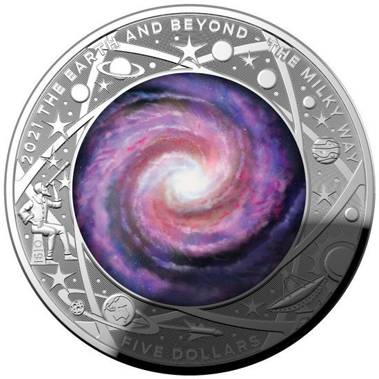 Earth and Beyond: Droga Mleczna 1 uncja Srebra 2021 Proof