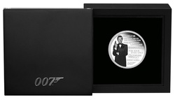 Tuvalu: James Bond Legacy 2nd issue - Roger Moore coloured 1 oz Silber 2022 Proof