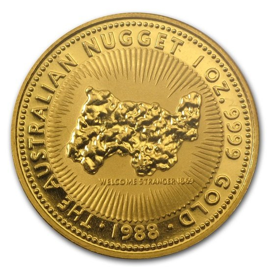 Australian Nugget 1 oz Oro 1988