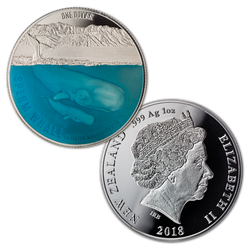 Spermaceti spermaceti colored 1 oz Silver 2018 Proof