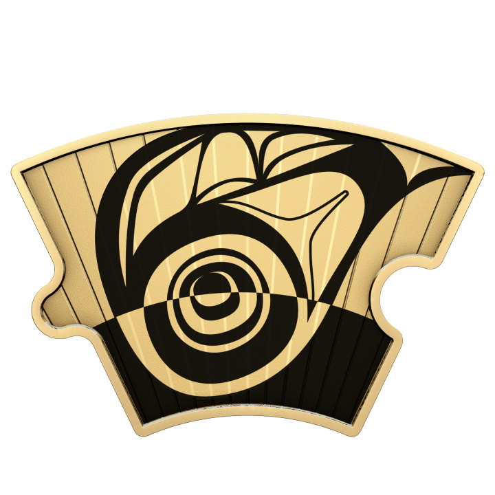 Set Canada: Il cerchio celeste colorato, placcato in oro 8 monete puzzle in argento 2023 Proof