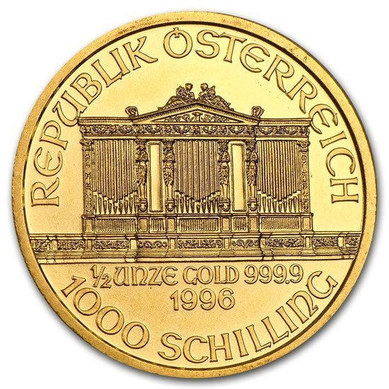Wiener Philharmoniker 1/2 oz Gold 1996