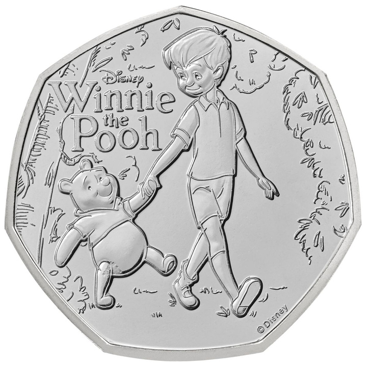 Pièce en cuivre-nickel 100 ans de Winnie l’Ourson – Loyauté 50p 2026