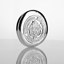 Scottsdale Mint Lion Button 5 onces d'argent rond
