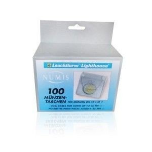 Leuchtturm - Busta di plastica per 1 moneta di dimensioni fino a 46 mm