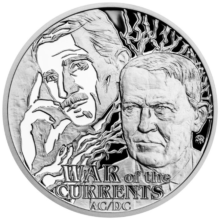 Niue: Nikola Tesla - War of the Currents $1 Silver 2023 Proof