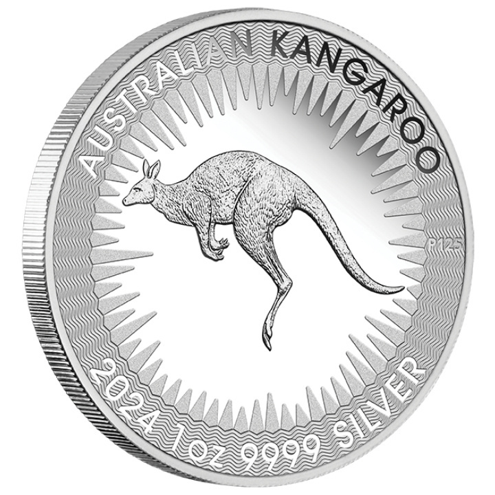 Canguro australiano 1 oncia d'argento 2024 Proof (Re Carlo III Osserva Prima Emissione)
