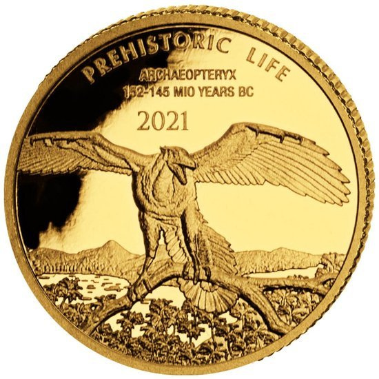 Congo: Prehistoric Life -  Archaeopteryx 0.5 g Gold 2021 Proof