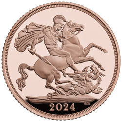 Wielka Brytania: Zestaw 5 monet Suweren 2024 Proof