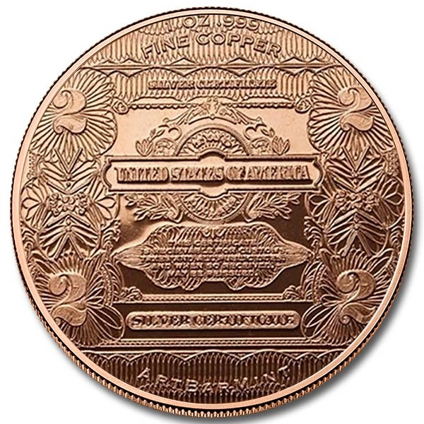 Billet de 2 $ – 1 once de cuivre