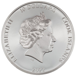 Cook Islands: Iron Maiden – Senjutsu coloured 2 oz Silber 2022 Proof Ultra High Relief