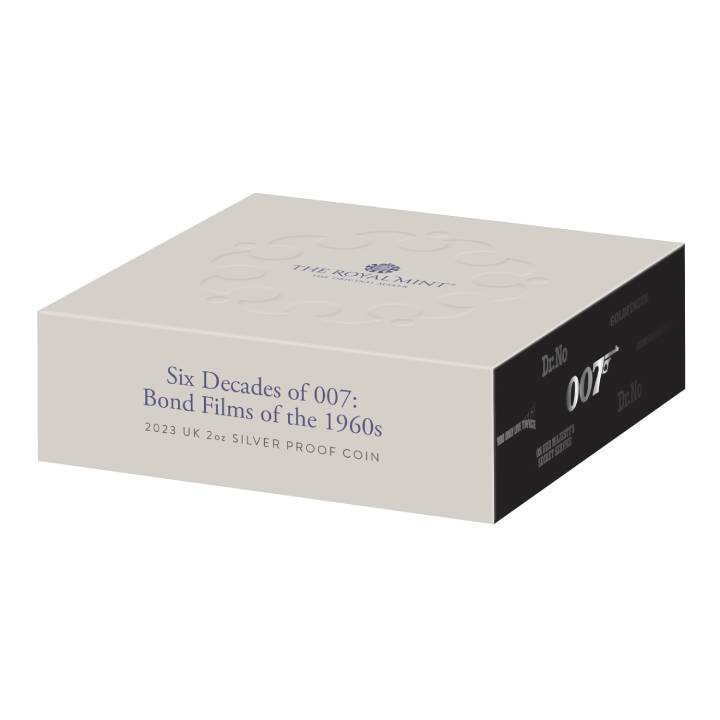 A 60-as évek Bond-filmjei 2 uncia ezüst 2023 Proof