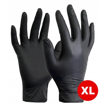 Nitril numizmatikai kesztyű XL (fekete)