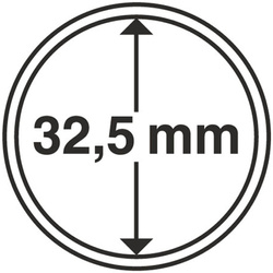 Leuchtturm - Műanyag érme kapszula 32,5 mm 100 darab