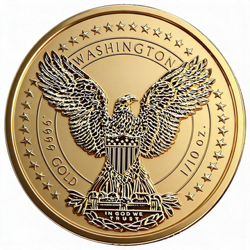 Aranyérme Washington Eagle 1/10 uncia arany 2025