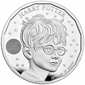 Harry Potter 25. évforduló 2 uncia ezüst 2022 Proof