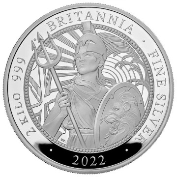Britannia 2000 g ezüst 2022 Proof