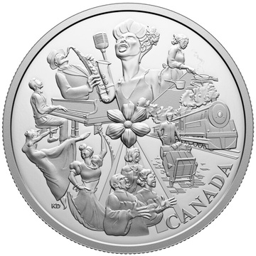 Kanada: A fekete történelem megemlékezése – Hogan's Alley 20 dollár ezüst 2025 Proof