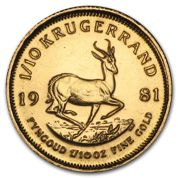 Krugerrand 1/10 uncia arany 1981