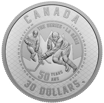 Kanada: A Summit Series 50. évfordulója 2 uncia ezüst 2022 Proof