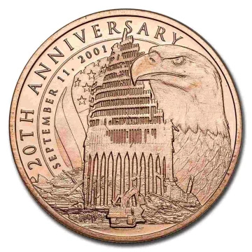 Remember September 11 rézérem 1 oz réz