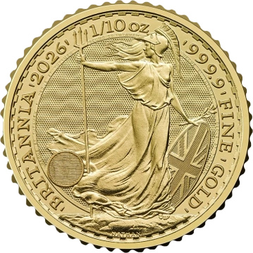 Britannia 1/10 uncia arany 2026
