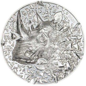Cook-szigetek: Silver Burst – Rhino 3 uncia ezüst 2025 Proof