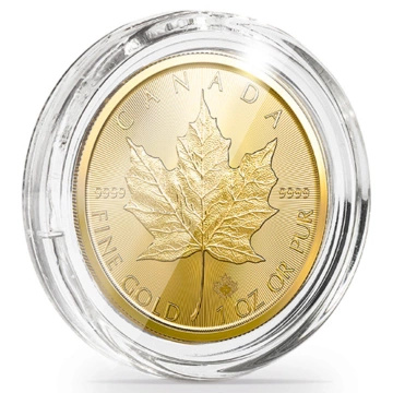 Leuchtturm - Műanyag érme kapszula Canadian Maple Leaf 1 uncia arany Ultra Perfect Fit 10 darab