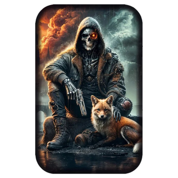 Asturmint Bar: Terminator & Fox színes 2 uncia ezüst 2025 antik kivitel