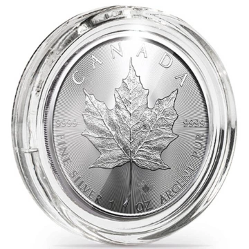 Leuchtturm - Műanyag kapszula Canadian Maple Leaf 1 uncia ezüst Ultra Perfect Fit 10 darab