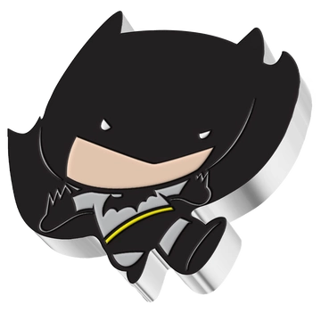 Niue: DC Comics – Repülő Batman Chibi érme, színezett, 1 uncia ezüst, 2021, Proof