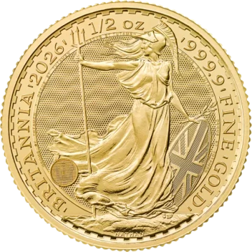 Britannia 1/2 uncia arany 2026