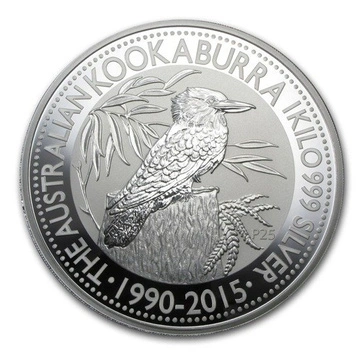 Kookaburra 1000 gramm ezüst 2015
