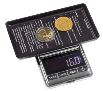 Leuchtturm - LIBRA digitális érmemérleg. Mérési tartomány: 0,01-100 g