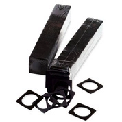 Fekete Quadrum betét 40 mm 100 darab