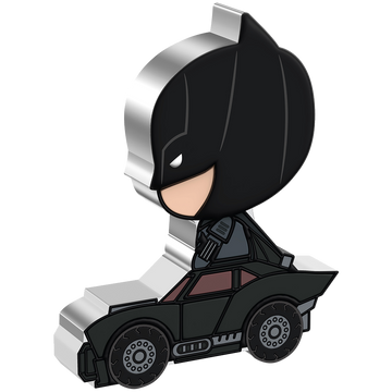 Niue: The Batman – Batman Day Chibi érme, színezett, 2 uncia ezüst, 2022, Proof