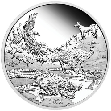 Ezüstérme Perth Mint: The Outback 1 uncia ezüst 2026 Proof