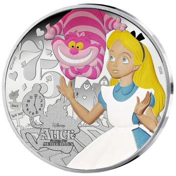 Ezüstérme Disney - Alice Csodaországban színezett 10 Euro 2026 Proof