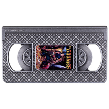 Samoa: The Goonies VHS Tape colorata 2 once d'argento 2025 Moneta antica sagomata